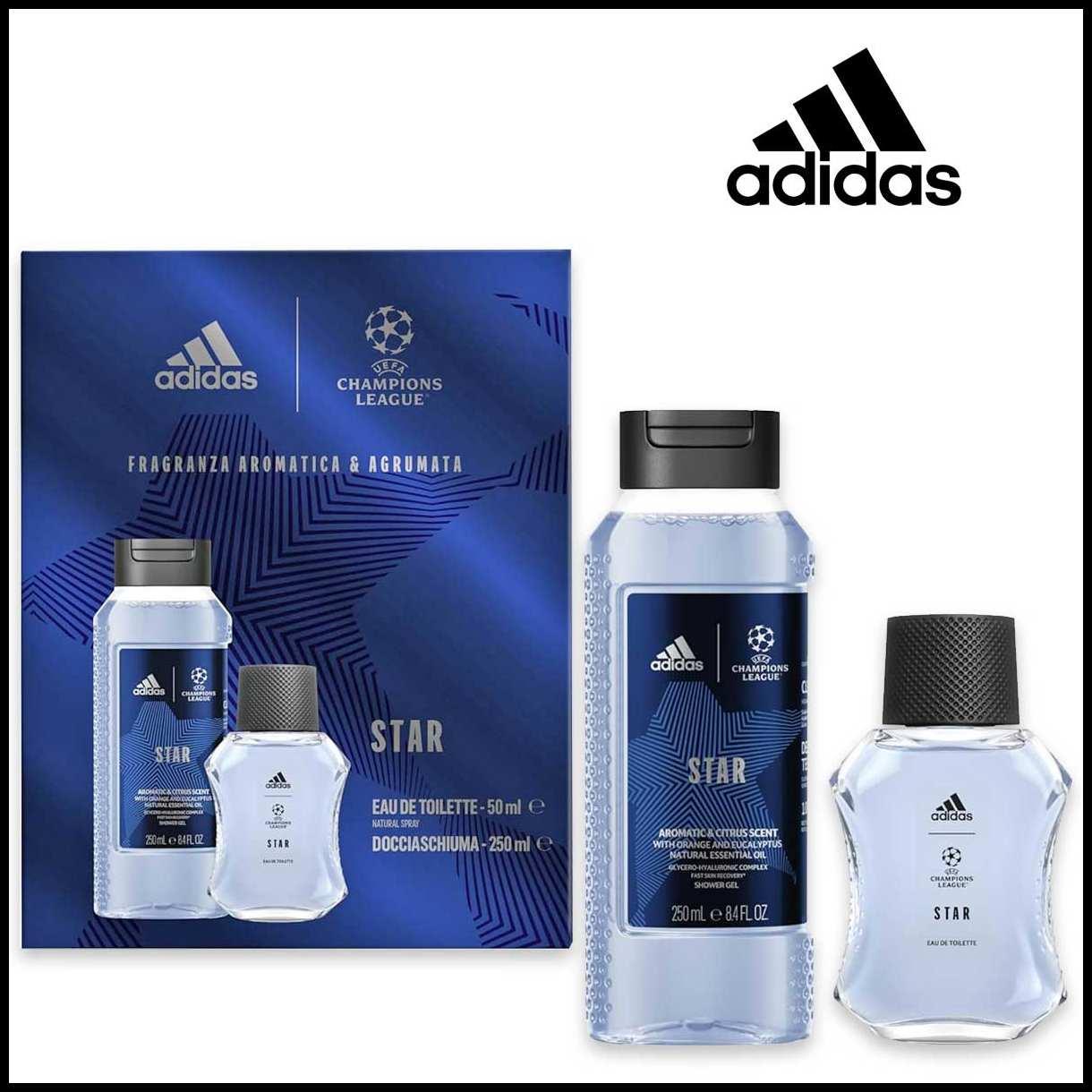 Adidas coffret  edt 50ml + sg 250ml uefa 10